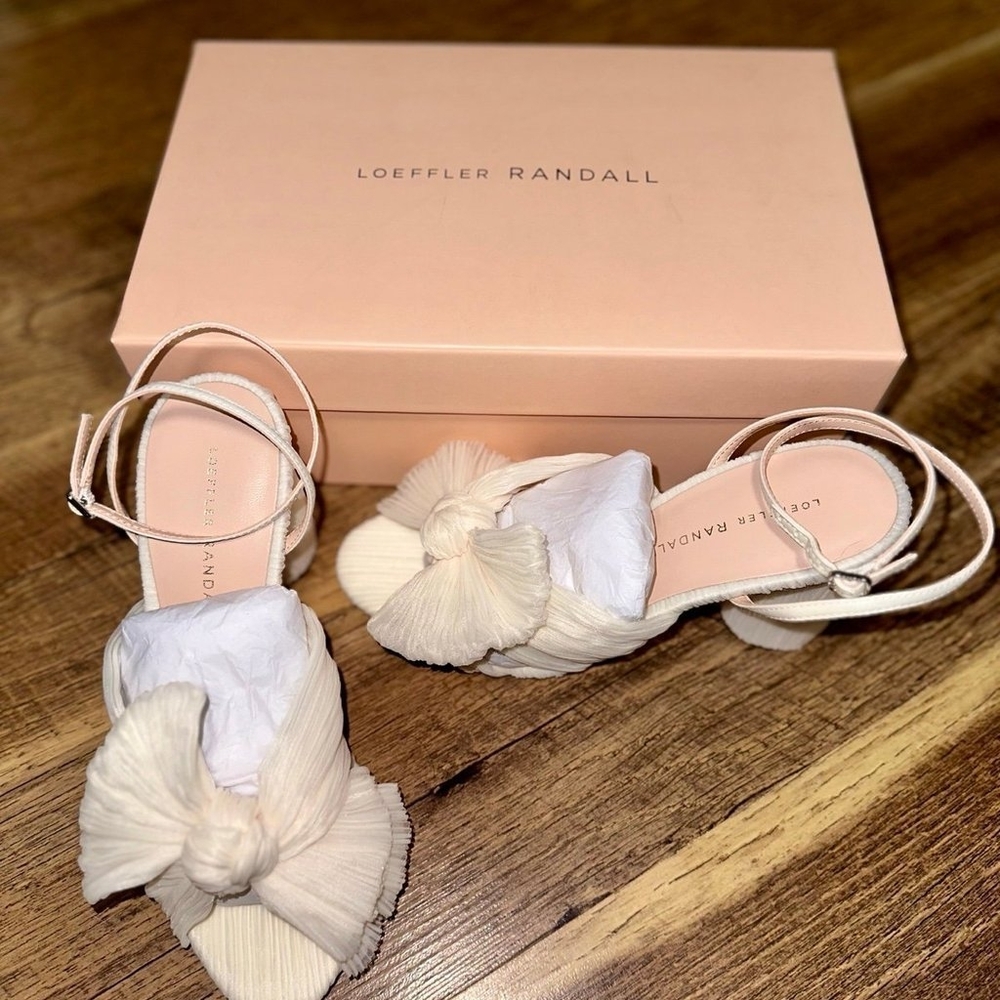 Loeffler Randal Camellia knotted sandal